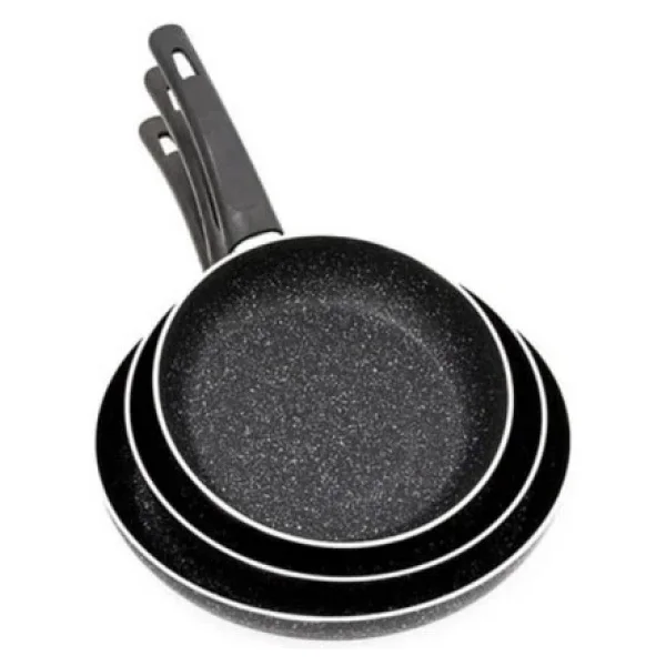 Mehtap 3lü Granit Tava Seti 18-22-26cm - Görsel 4