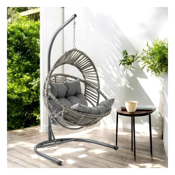 Capri Swing Nobel Tekli Rattan Bahçe Balkon Salıncağı - Görsel 9