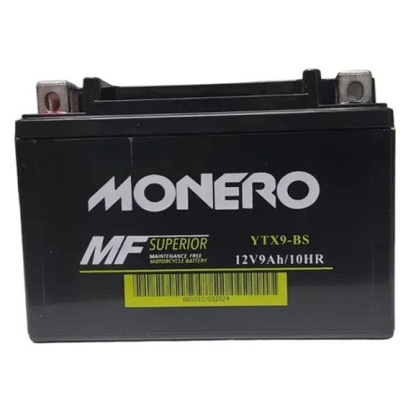 Monero Ytx9-Bs Mf 12 V 9 Ah Motosiklet Aküsü - Görsel 3