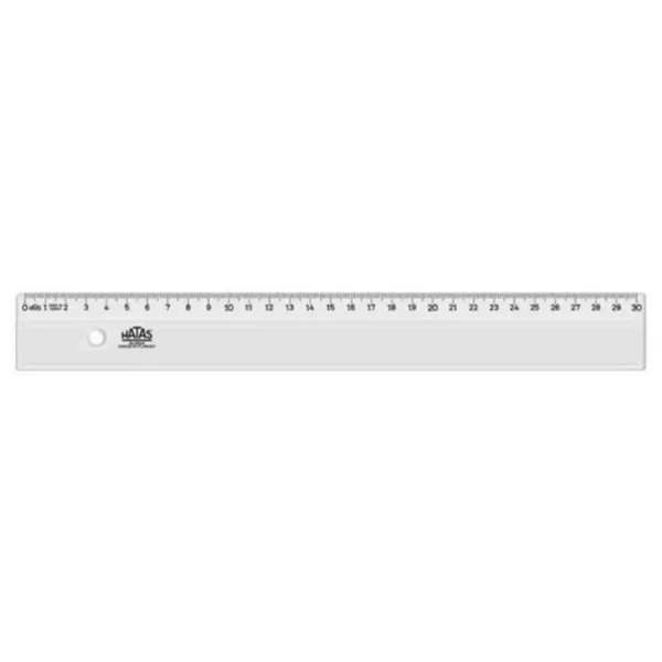 Hatas Plastik Cetvel Ekonomik 30cm - 2 Adet - Görsel 3