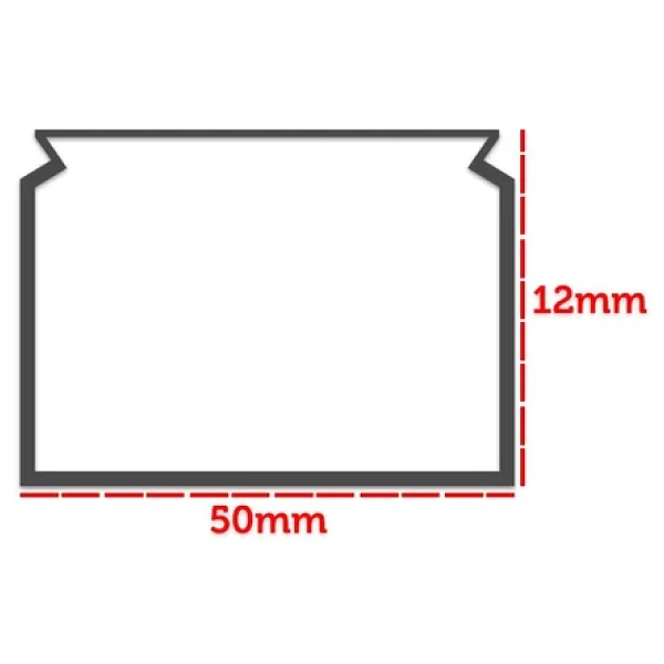 Sert Plastik 50x12 Balık Sırtı Kablo Kanalı Yapışkanlı (Gri) 2 Mt - Görsel 4