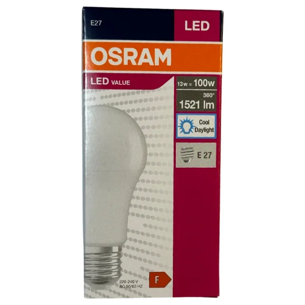 Osram 13w (100w) 6500k (Beyaz Isik) E27 Duylu LED Ampul (8 Adet) - Görsel 2