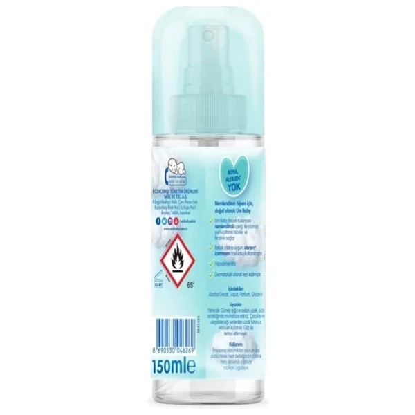 Uni Baby Bebeksi Dokunuş Bebek Kolonyası 150 Ml 9 Adet - Görsel 5