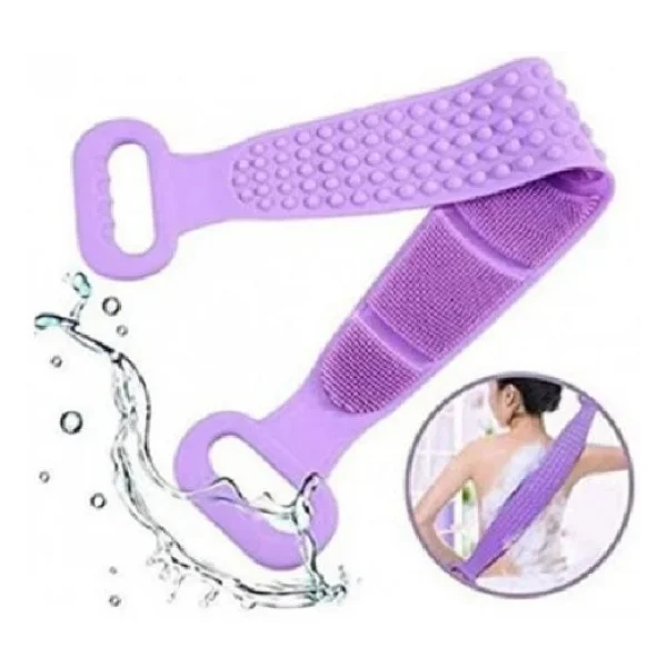 70 Cm Çift Taraflı Sırt Kesesi -Silikon Duş Kesesi - Peeling Banyo Kesesi - Görsel 8
