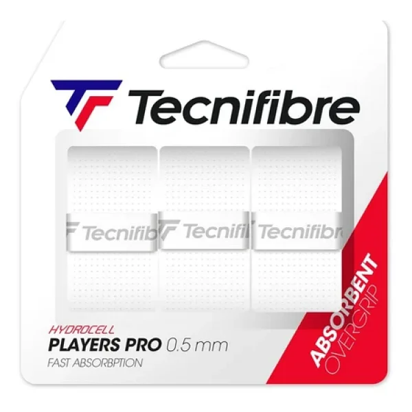 Tecnifibre Players Pro Overgrip 3'lu 0.5mm Beyaz Tenis Gribi 52atpplawh - Görsel 3