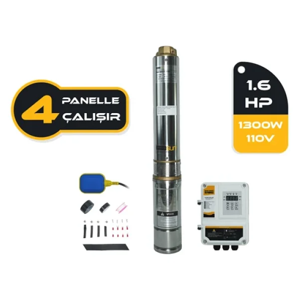 Mexxsun 1.6hp / 1300watt / 8 Kademe / 110-200 Volt Dc Dalgıç Pompa - Görsel 6