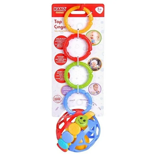 Let's Be Child Lc Halkalı Top Çıngırak Lc-30590 - Görsel 5