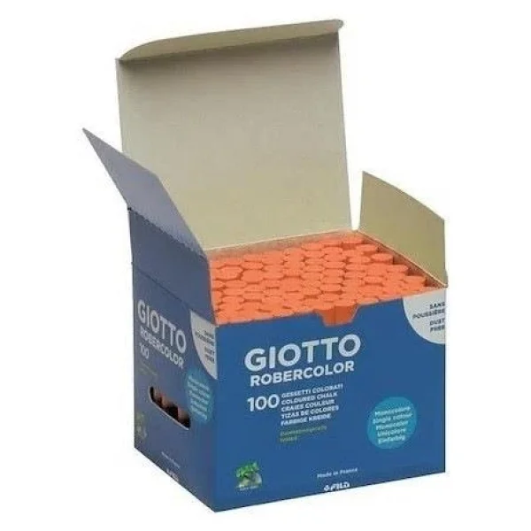 Giotto Robercolor Tozsuz 100'lü Turuncu Tebeşir - Görsel 4