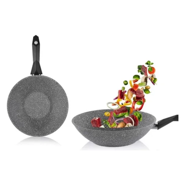 Schafer Cory 28 Cm Granit Wok Tava - Görsel 4