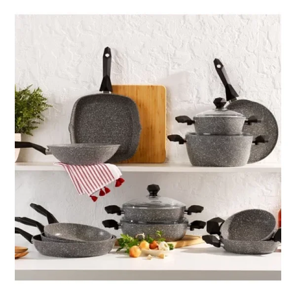 Schafer Cory 28 Cm Granit Wok Tava - Görsel 6