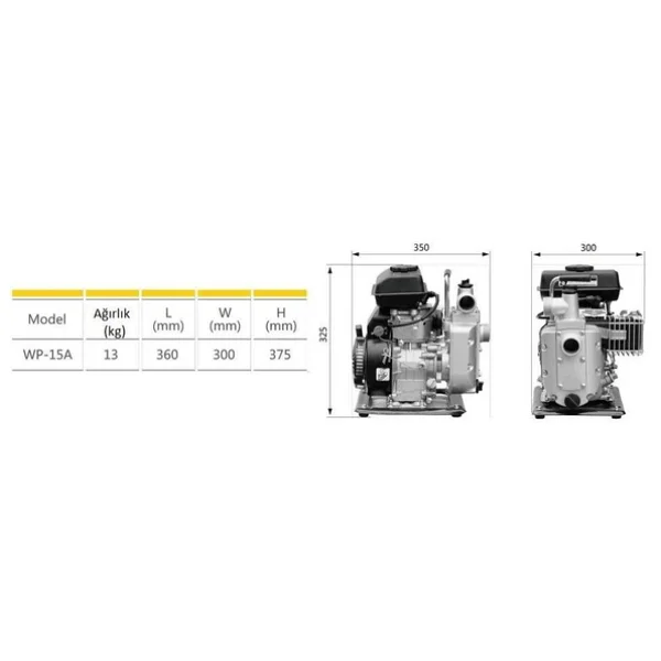 Garden Pro Wp-15a 4 Zamanlı 1.5" Benzinli Su Motoru - Görsel 5