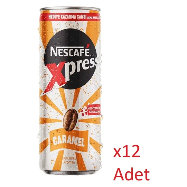 Nescafe Xpress Caramel Kahve Aromalı Sütlü İçecek 250 Ml - 12 Adet - Görsel 3