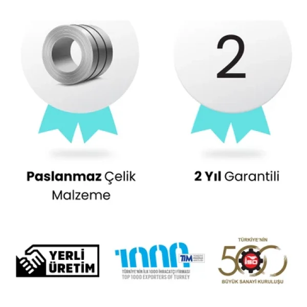 Sanica Paslanmaz Duşakabin Duş Kanalı Yer Süzgeci 360° Dönebilen Sifon 40 Cm - Görsel 3
