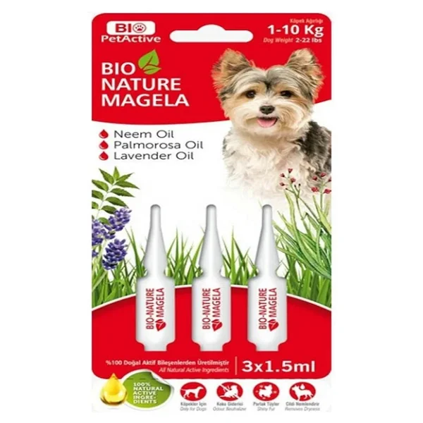 Bio Petactive Bio Nature Magela 3x1.5 Ml 1-10 Kg Köpek Ense Damlası - Görsel 5