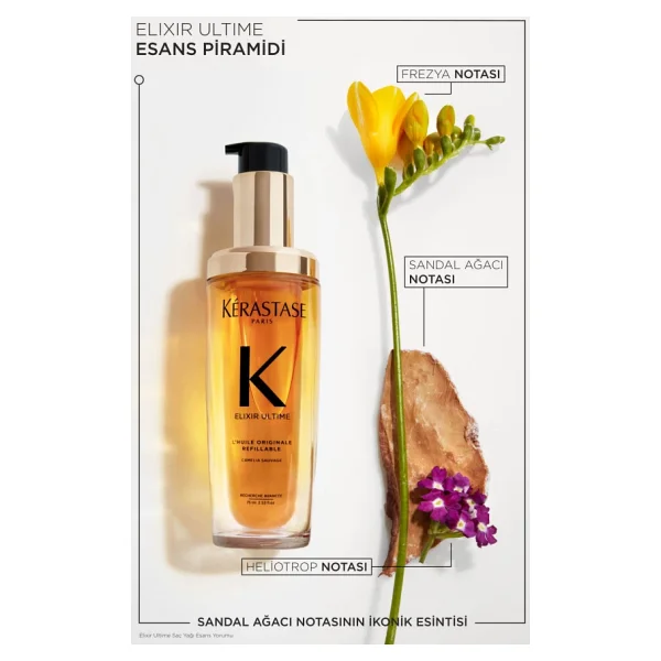 Kerastase Elixir Ultime L'huile Originale Refillable 75 Ml Saç Bakım Yağı - Görsel 8