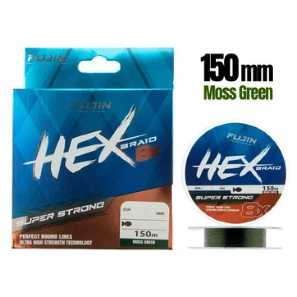 Fujin Hex Braid 8x 150 M Moss Green İp Misina - Görsel 3