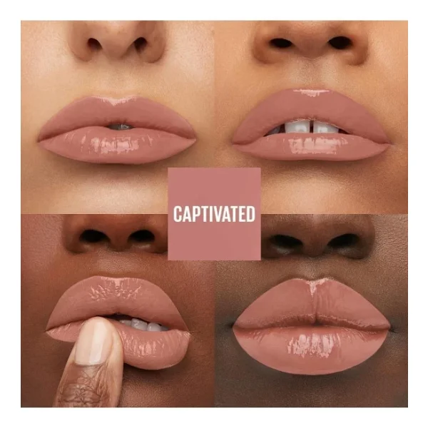 Maybelline New York Super Stay Vinyl Ink Parlak 95 Captivated Likit Ruj - Görsel 3