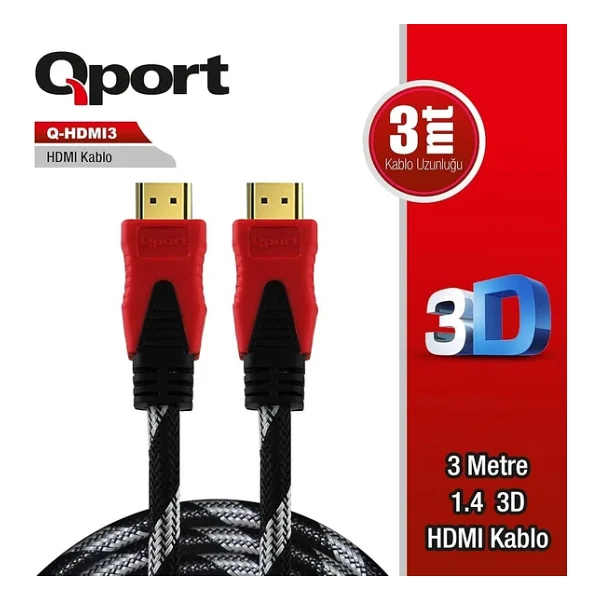 Qport Q-Hdmı3 3 M Hdmı Kablo - Görsel 3