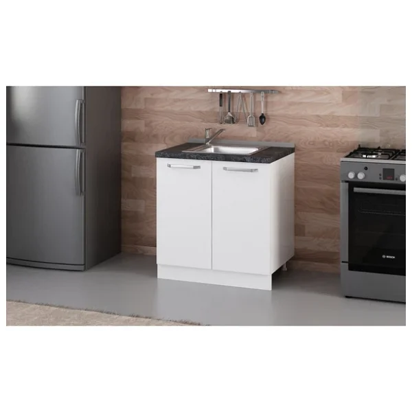 Minar 80 Cm Mutfak Dolabı Beyaz 80-B1 Alt Modül - Görsel 2