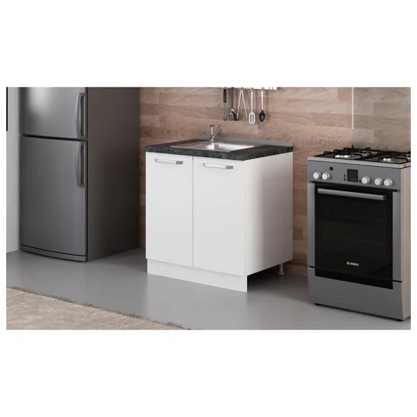 Minar 80 Cm Mutfak Dolabı Beyaz 80-B1 Alt Modül - Görsel 3