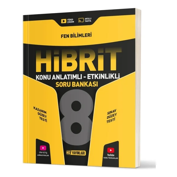 Hız Yayınları 8. Sınıf Hibrit Fen Bilimleri Soru Bankası - Görsel 3