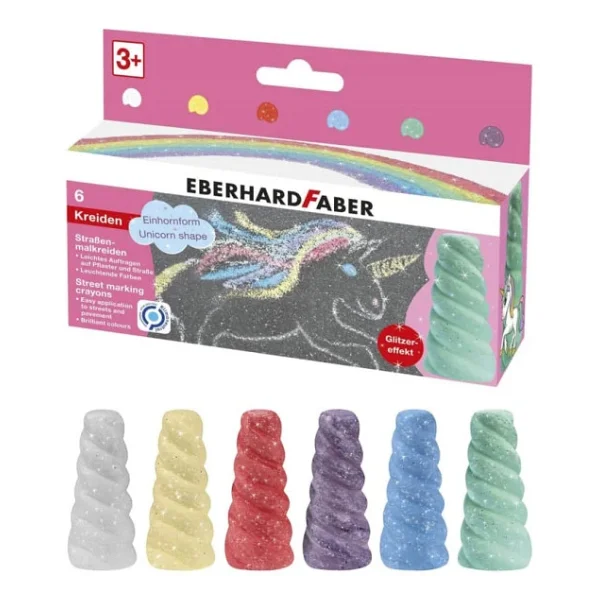 Eberhard Faber Unicorn Sokak İşaretleme Tebeşiri 6 Renk - Görsel 3