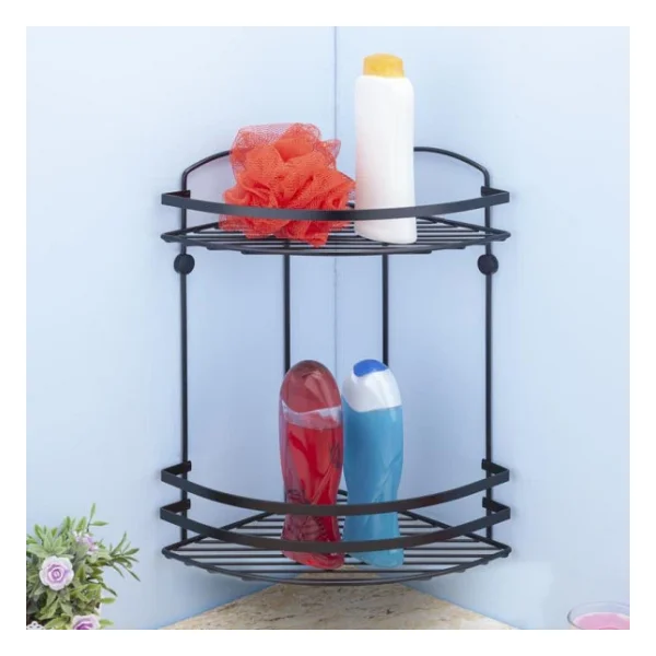 Tekno Tel 2 Katli Koselik Banyo Rafi Sampuanlik Siyah Lm-008 - Görsel 4