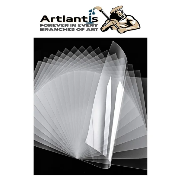 Artlantis Asetat Kağıdı Pvc A4 25 Adet 100 Micron Fotokopi Asetatı Şeffaf A4 Kağıdı 21x29,7 Projektör Tepegöz - Görsel 6