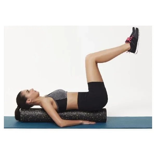 Actifoam Trigger Point Foam Roller Tırtıklı Siyah+Sarı Sert 90 cm Masaj Köpüğü - Görsel 3