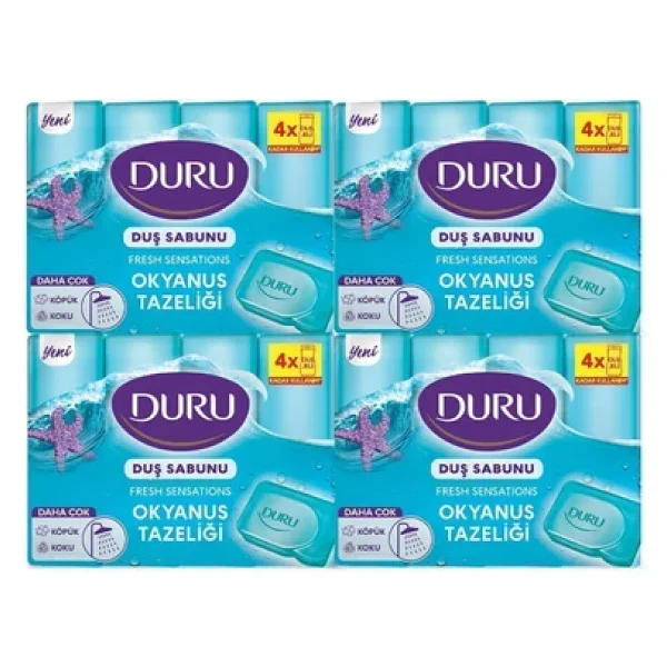Duru Fresh Sensations Okyanus Esintisi 4x150 Gr 4 Adet Duş Sabunu - Görsel 5