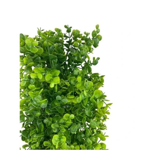 Nettenevime Yapay Çiçek Siyah Saksıda Yeşil Şimşir Ağacı 50cm - Görsel 6
