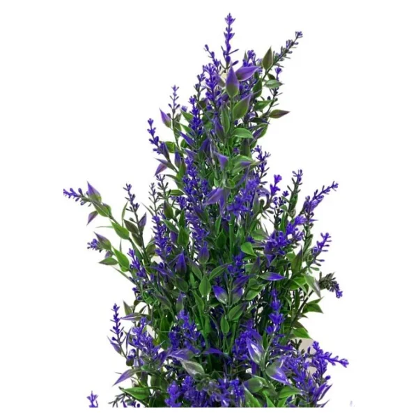 Nettenevime Yapay Çiçek Siyah Saksıda Mor Lavanta Ağacı 55cm - Görsel 4