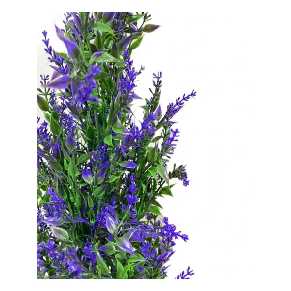 Nettenevime Yapay Çiçek Siyah Saksıda Mor Lavanta Ağacı 55cm - Görsel 5