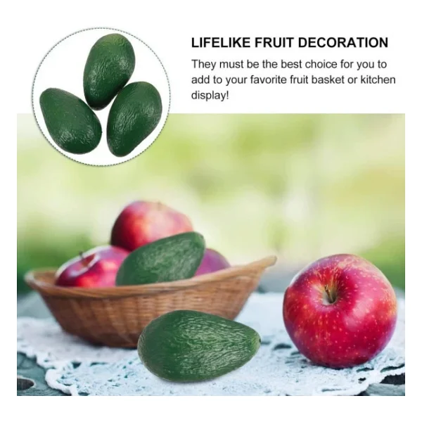 Yapay Meyve Avokado Fake Fruit - Görsel 3