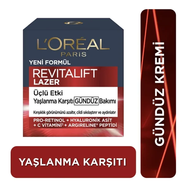 L'oreal Paris Revitalift Lazer X3 Yoğun Yaşlanma Karşıtı Gündüz Bakım Kremi 40-60 Yaş - Görsel 6