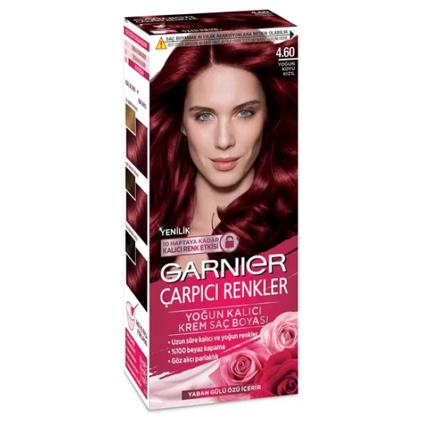Garnier Çarpıcı Renkler 4.60 Yoğun Koyu Kızıl Saç Boyası - Görsel 5