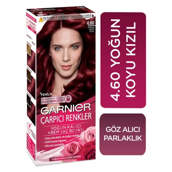 Garnier Çarpıcı Renkler 4.60 Yoğun Koyu Kızıl Saç Boyası - Görsel 4