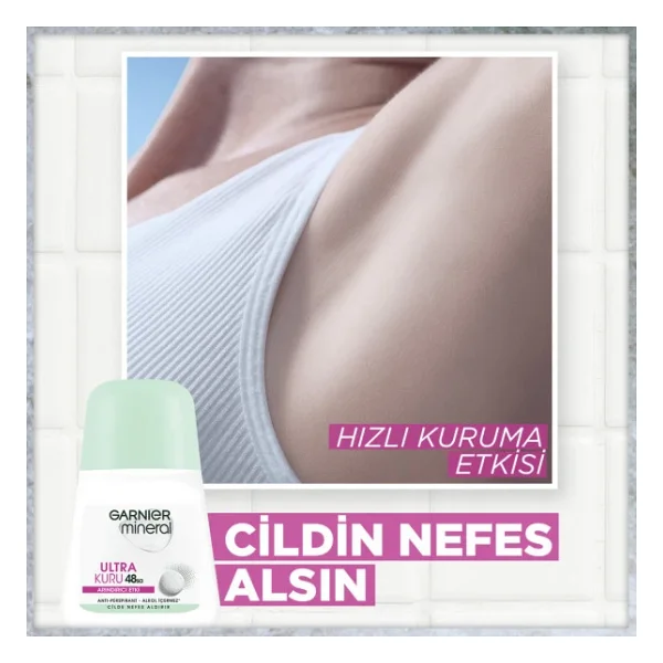 Garnier Mineral Ultra Kuru 50 Ml Kadın Roll-On - Görsel 4