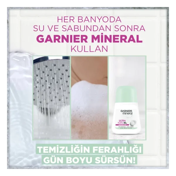 Garnier Mineral Ultra Kuru 50 Ml Kadın Roll-On - Görsel 5