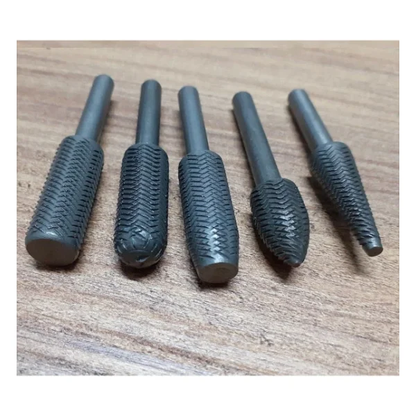 Depolife Rotary Bur Matkap Uçlu Eğe Seti 5 Li Takim Ahşap Metal Eğe Seti Ince Dişli Gri - Görsel 5
