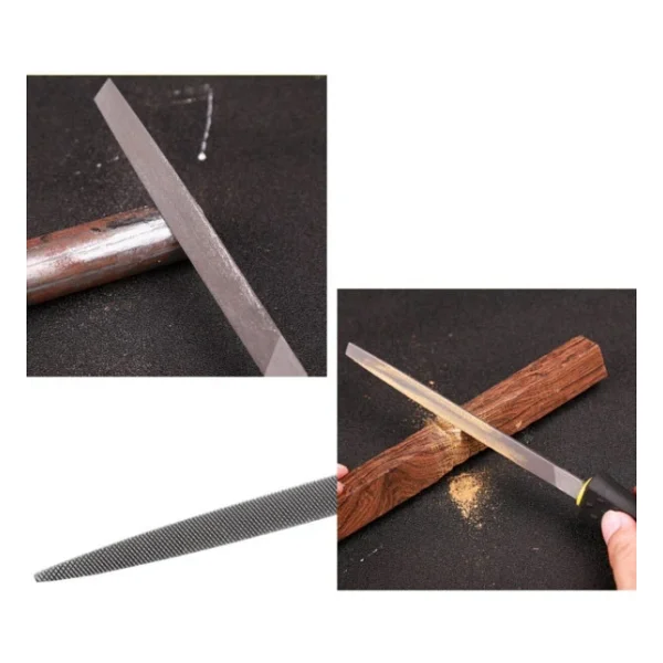 Depolife Üçgen Saplı Eğe Ve Balık Sırtı Törpü Seti Büyük Boy 32cm Ege Takımı 2 Parça Gri - Görsel 4