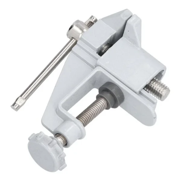 Depolife Mini 40mm Masa Tezgah Mengenesi Alüminyum Alaşımlı Tezgah Kelepçesi Gri - Görsel 3