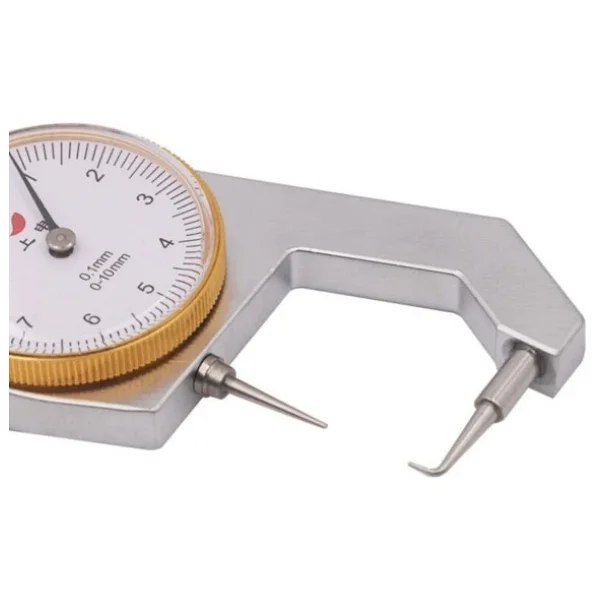 Depolife Kadranlı Sert Malzeme Kalınlık Ölçer Kumpas Gümüş Metal Saç Diş Ölçüm Kompratör Micrometre - Görsel 4