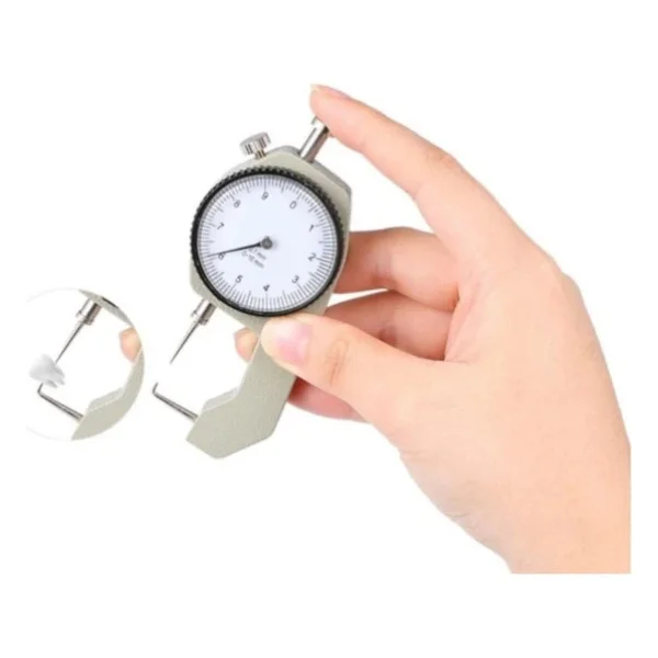 Depolife Kadranlı Sert Malzeme Kalınlık Ölçer Kumpas Gümüş Metal Saç Diş Ölçüm Kompratör Micrometre - Görsel 5