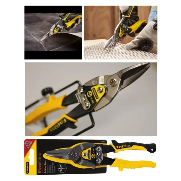 Stanley 250 Mm Saç Teneke Alüminyum Kesme Makası Düz Ağızlı Fatmax Kaportacı - Görsel 5