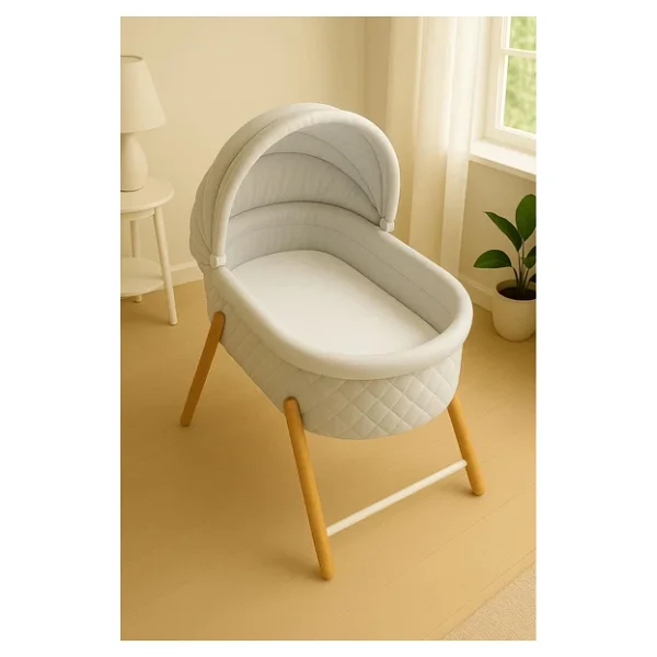 3 Adet 40 X 80 + 10 Cm Anne Yanı Lastikli Penye Kumaş Bebek Çarşafı - Görsel 9