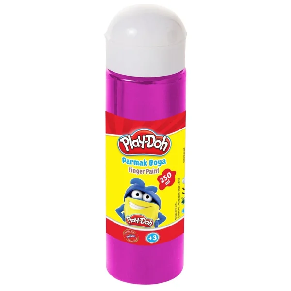 Play-Doh 250 Ml Parmak Boyası Pembe - Görsel 5