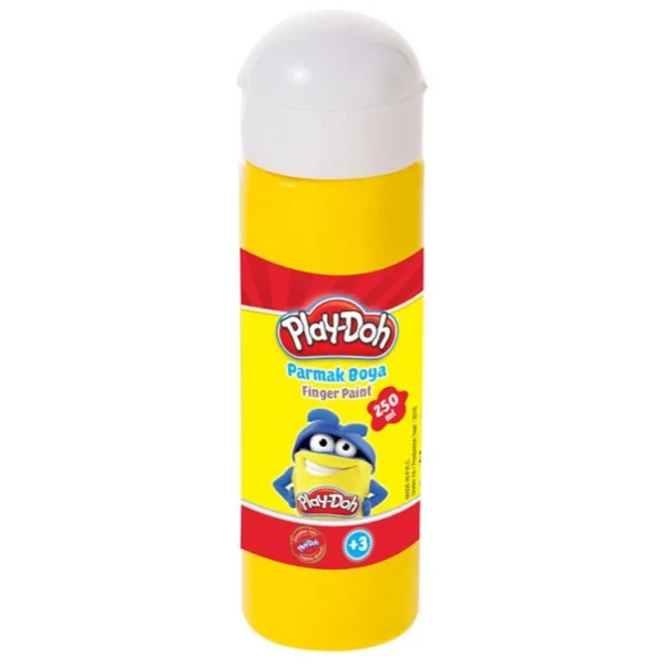 Play-Doh 250 Ml Parmak Boyası Sarı - Görsel 4