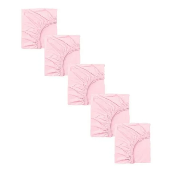 5 Adet 40 X 80 + 10 Cm Anne Yanı Lastikli Penye Kumaş Bebek Çarşafı - Görsel 9