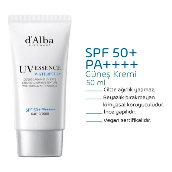 D'alba Waterfull Essence 50 Ml 50 Faktör Güneş Kremi - Görsel 7